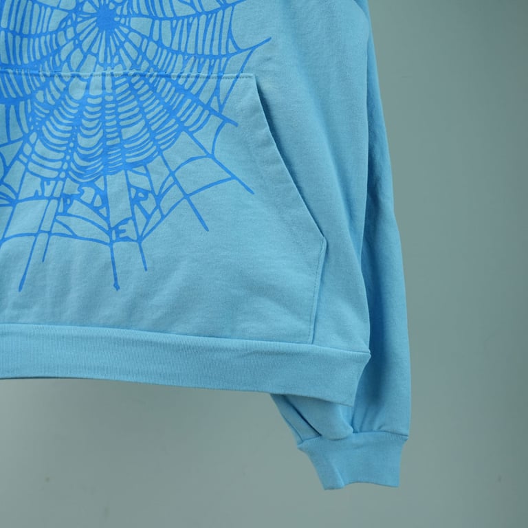 Sp5der Web Hoodie Sky Blue - 13