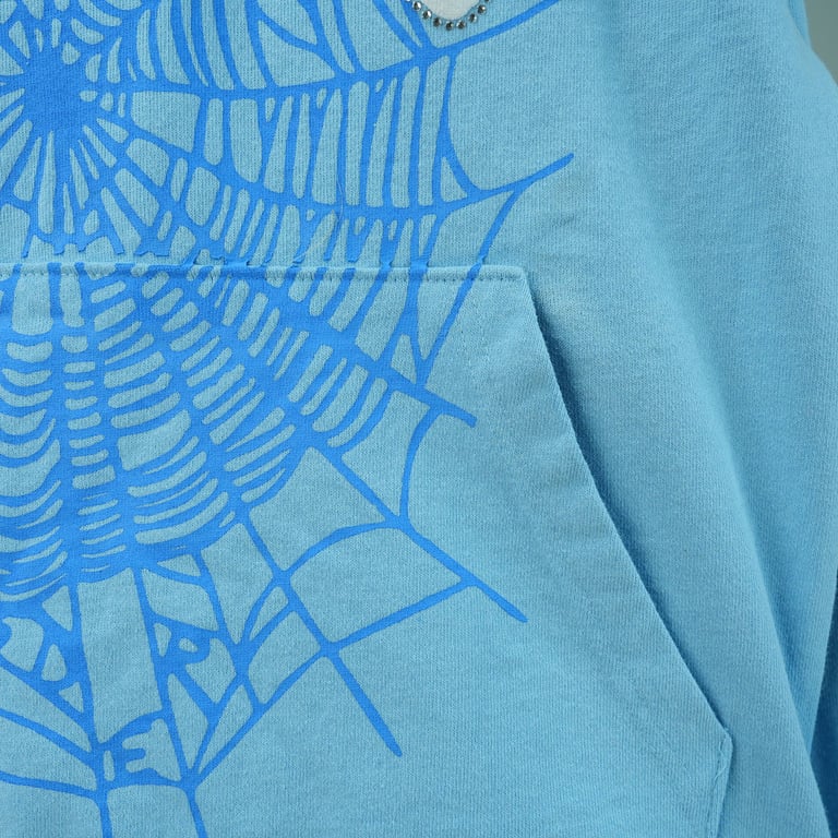Sp5der Web Hoodie Sky Blue - 15