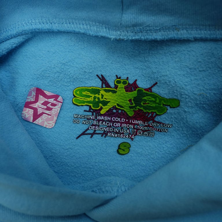 Sp5der Web Hoodie Sky Blue - 17
