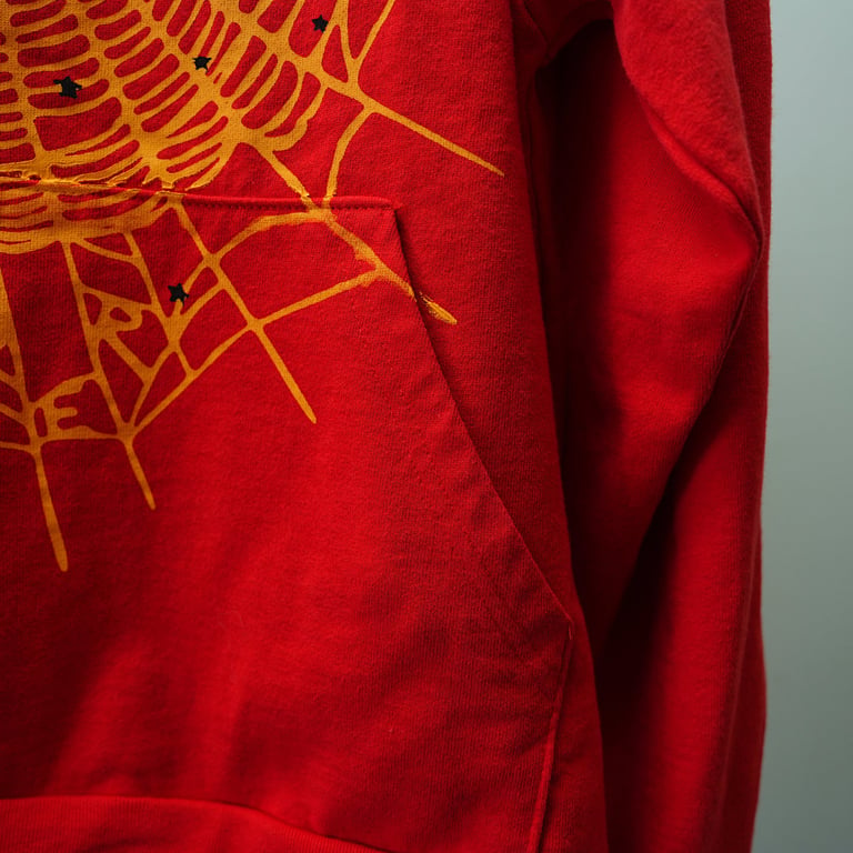 Sp5der P*NK V2 Hoodie Red - 11