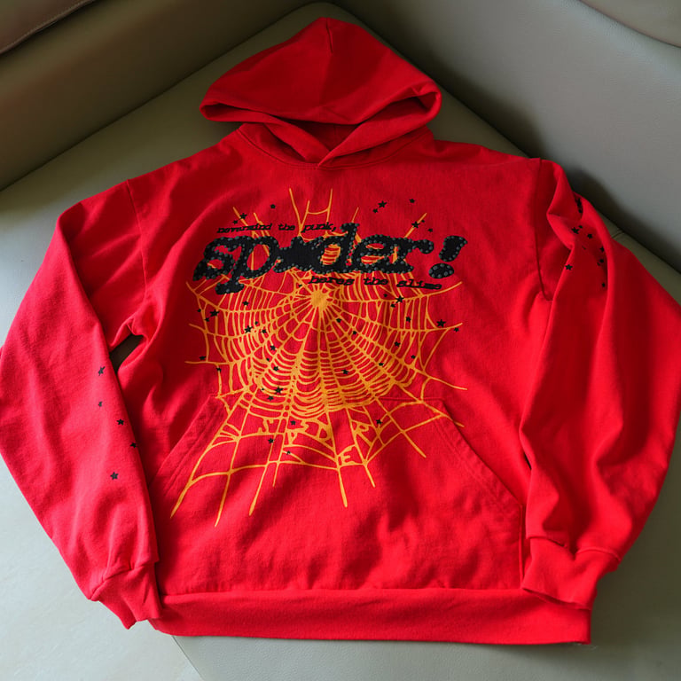 Sp5der P*NK V2 Hoodie Red - 18