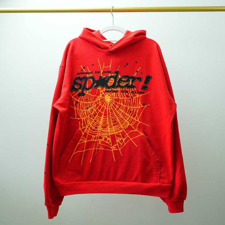 Sp5der P*NK V2 Hoodie Red - 20