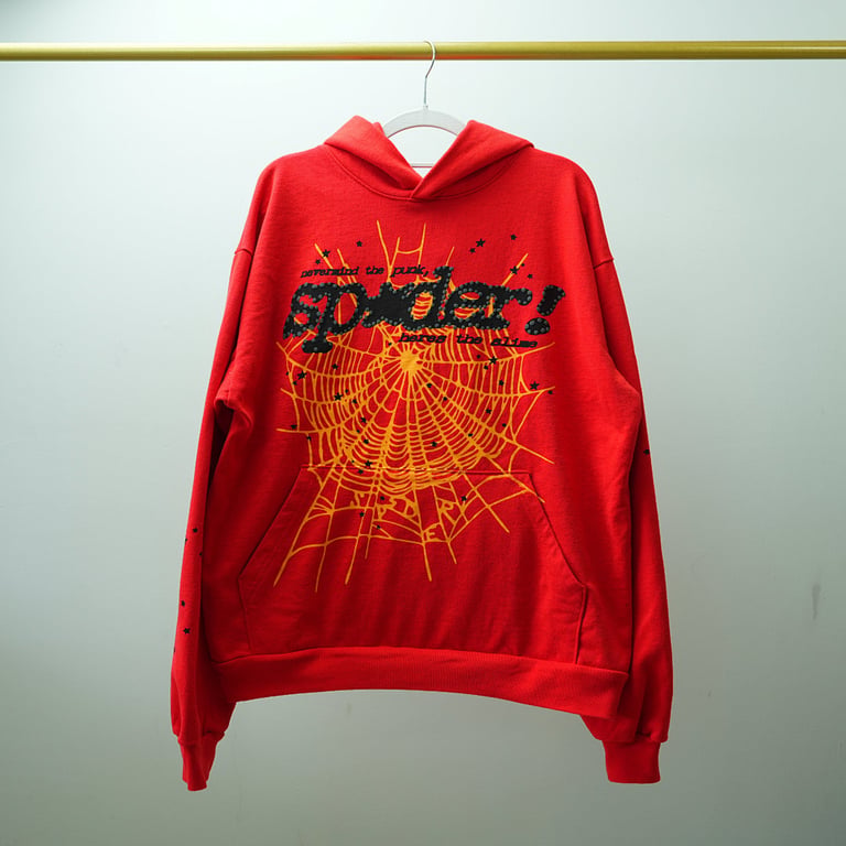Sp5der P*NK V2 Hoodie Red - 21
