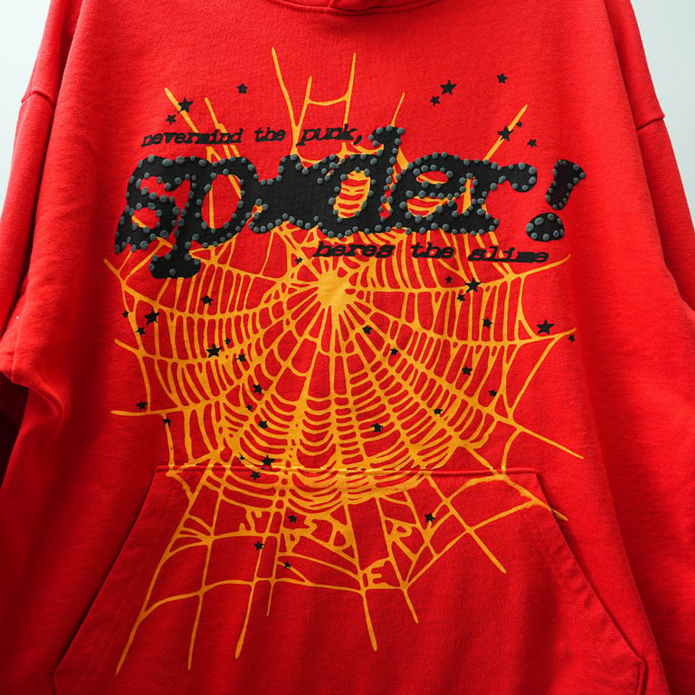 Sp5der P*NK V2 Hoodie Red - 25