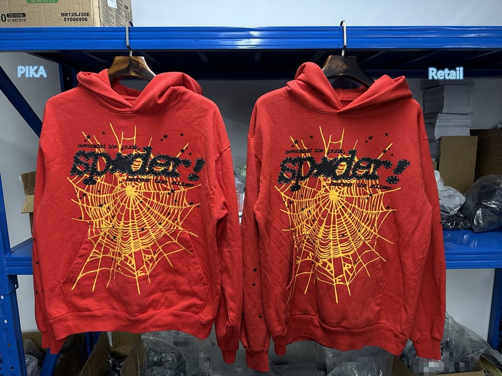Sp5der P*NK V2 Hoodie Red - 3