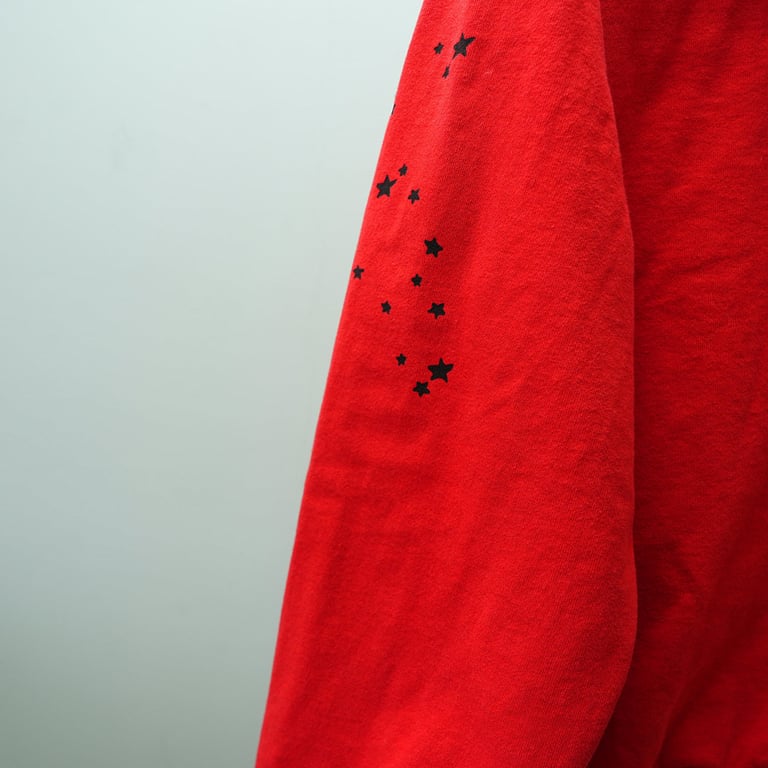 Sp5der P*NK V2 Hoodie Red - 32