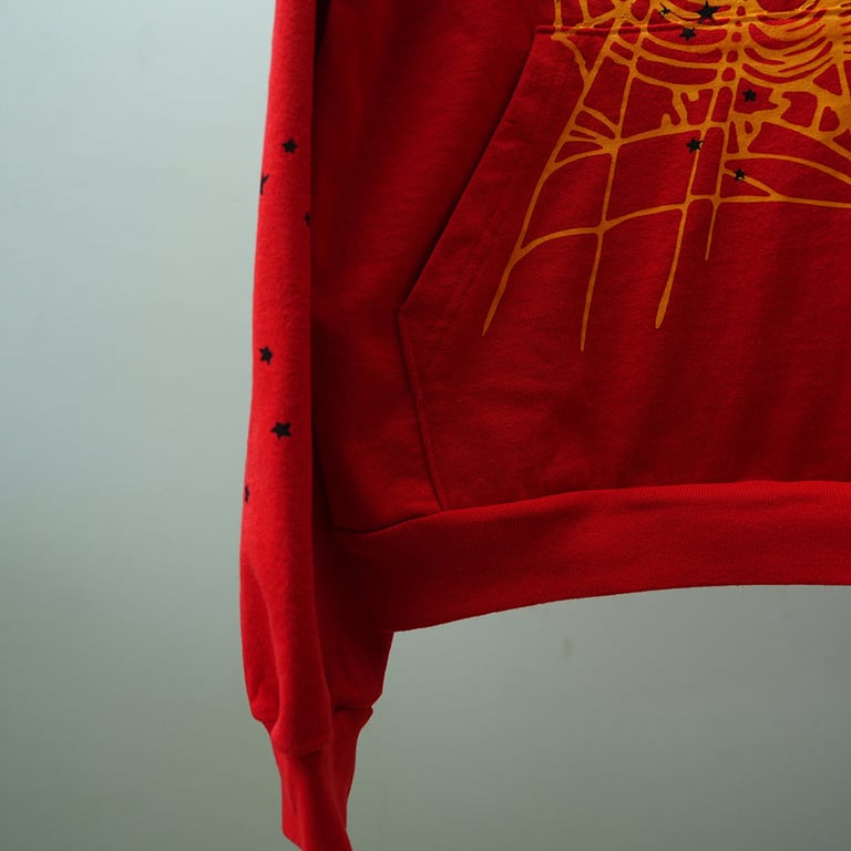 Sp5der P*NK V2 Hoodie Red - 34