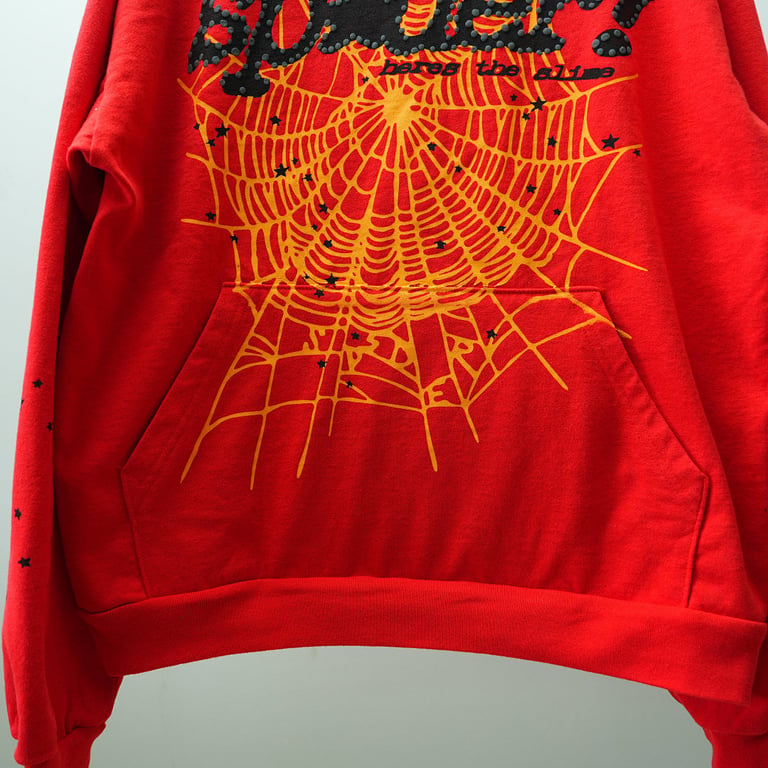 Sp5der P*NK V2 Hoodie Red - 40