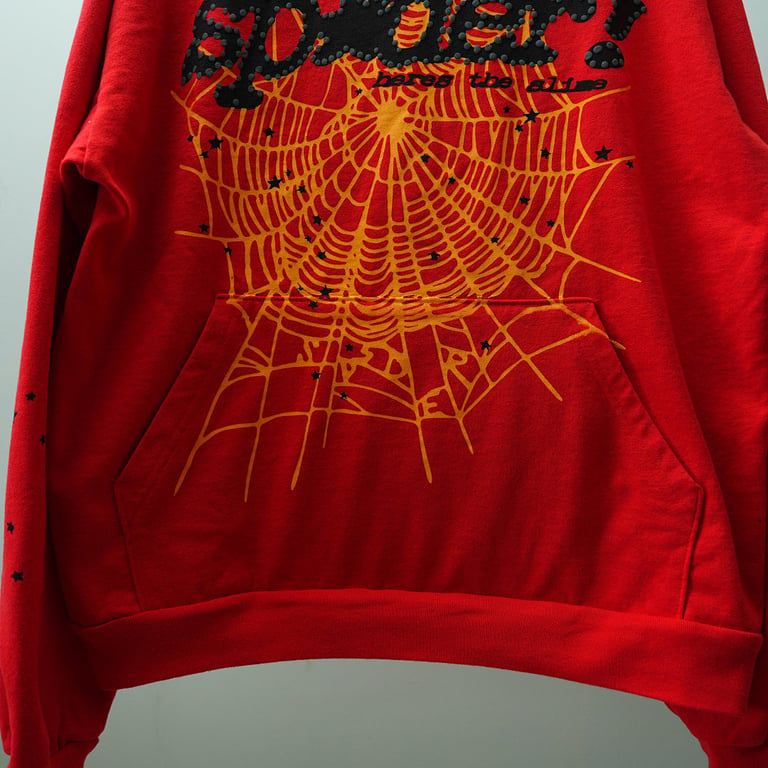 Sp5der P*NK V2 Hoodie Red - 41