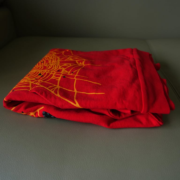 Sp5der P*NK V2 Hoodie Red - 7