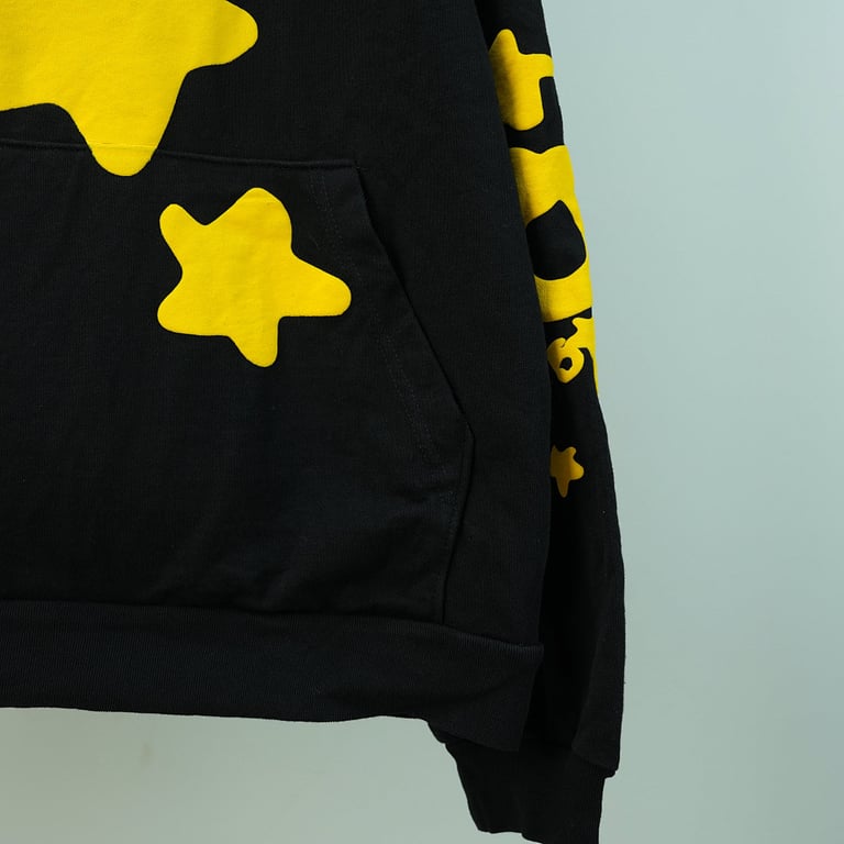 Sp5der Beluga Hoodie Onyx/Yellow - 10