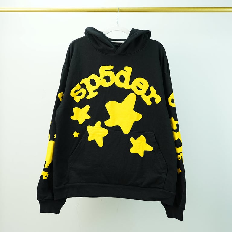 Sp5der Beluga Hoodie Onyx/Yellow - 4