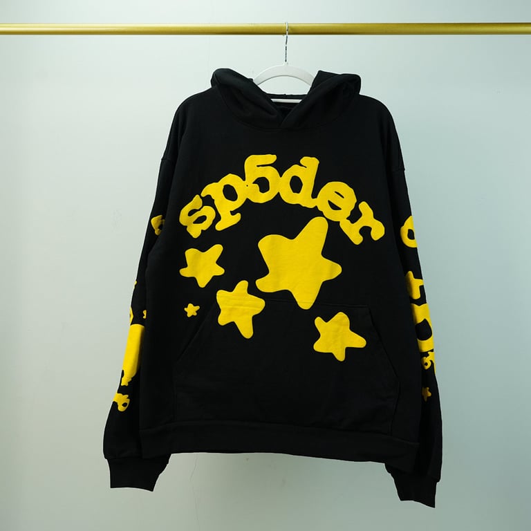 Sp5der Beluga Hoodie Onyx/Yellow - 6