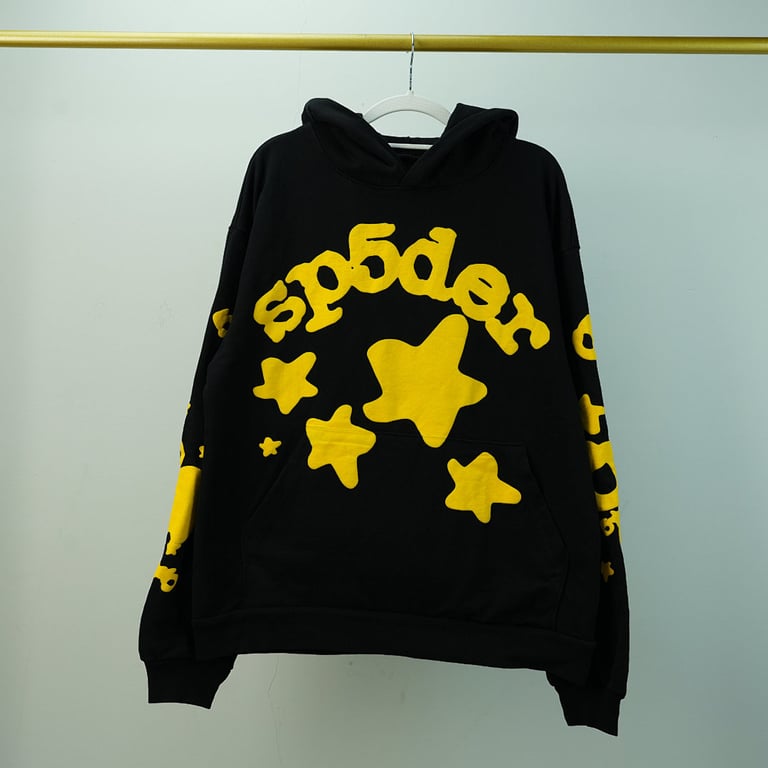 Sp5der Beluga Hoodie Onyx/Yellow - 7