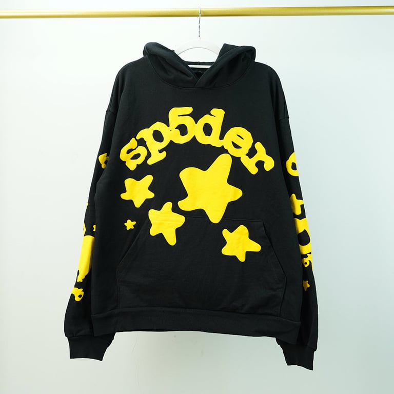 Sp5der Beluga Hoodie Onyx/Yellow - 8