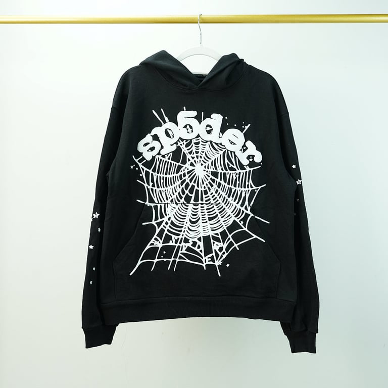 Sp5der OG Web Hoodie Black - 4