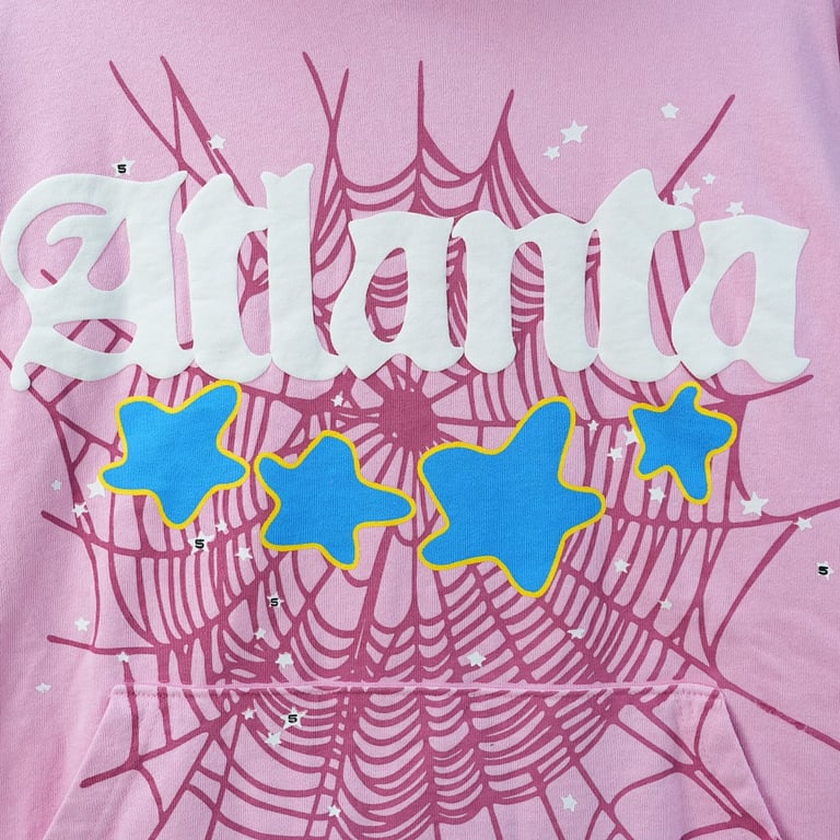 Sp5der Atlanta Hoodie Pink - 15