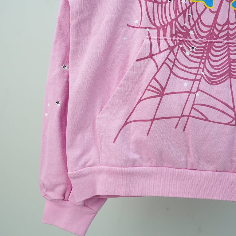 Sp5der Atlanta Hoodie Pink - 17