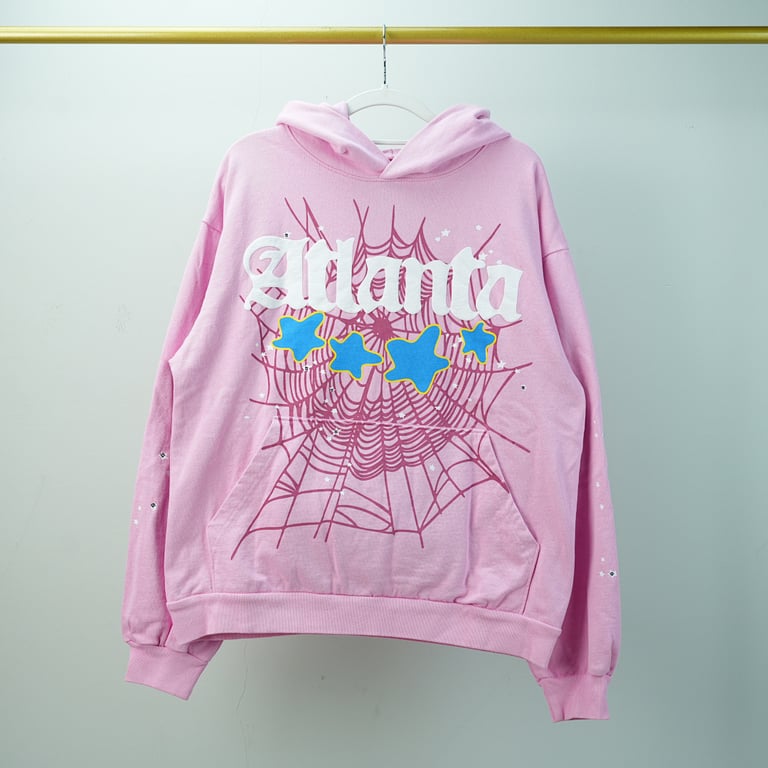 Sp5der Atlanta Hoodie Pink - 4