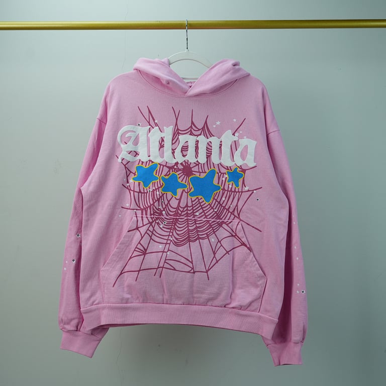 Sp5der Atlanta Hoodie Pink - 5