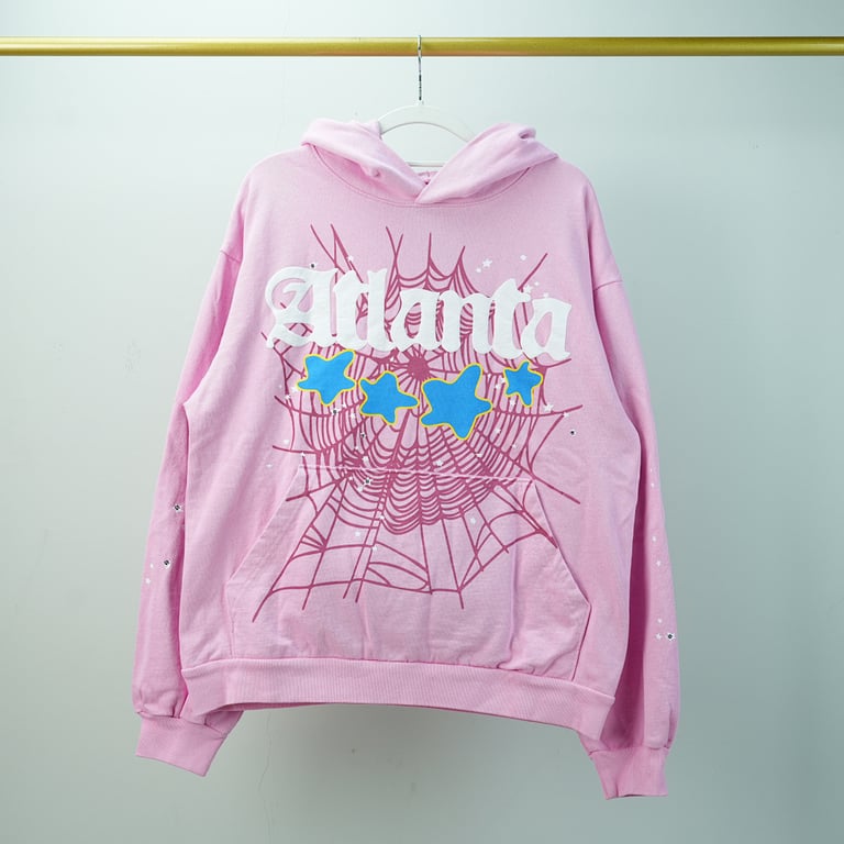 Sp5der Atlanta Hoodie Pink - 7