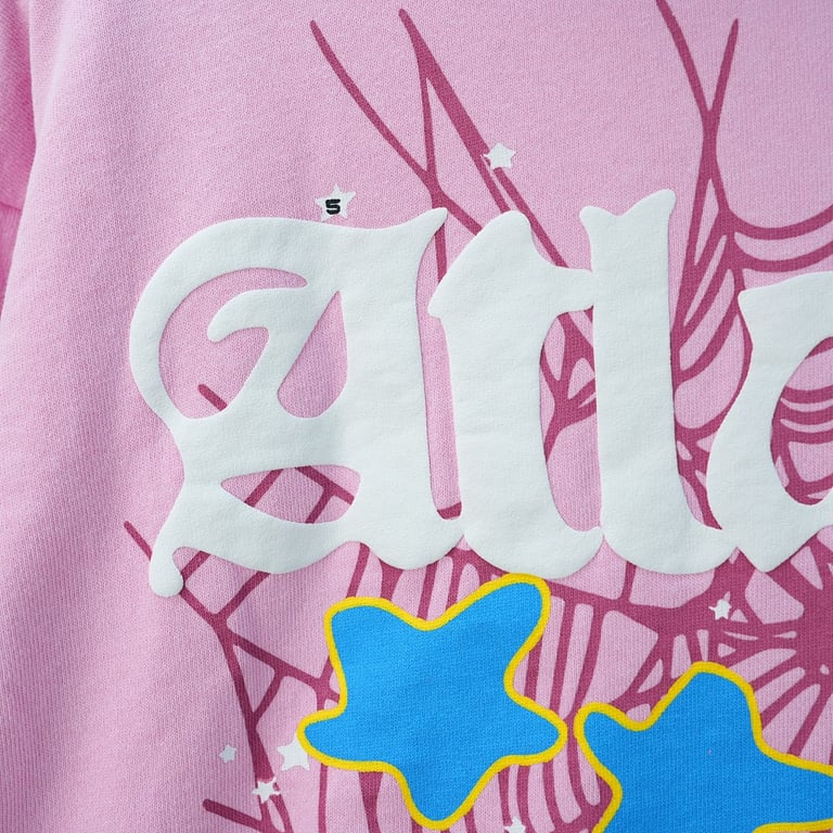 Sp5der Atlanta Hoodie Pink - 9