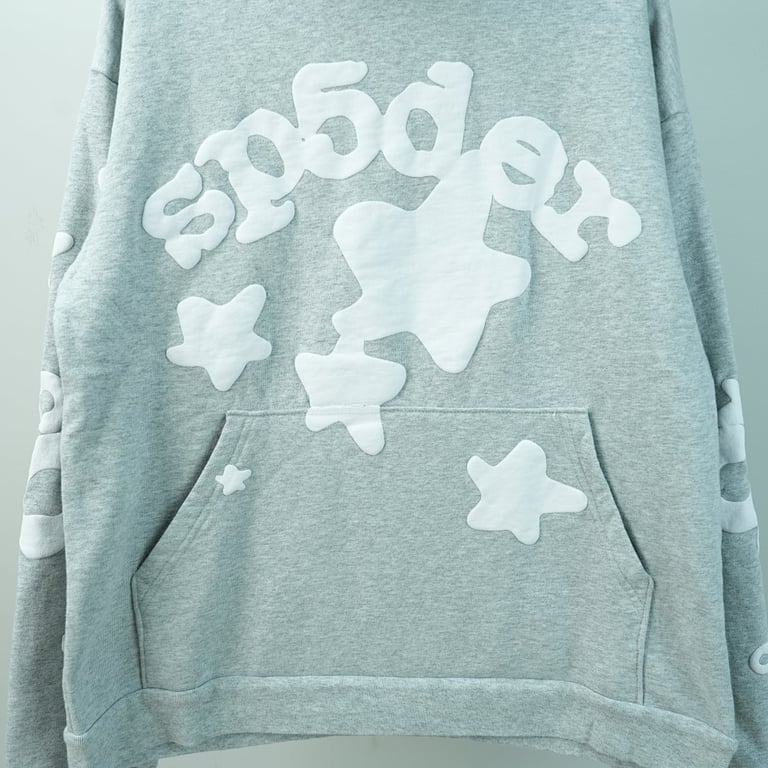 Sp5der Beluga Hoodie Heather Grey - 14