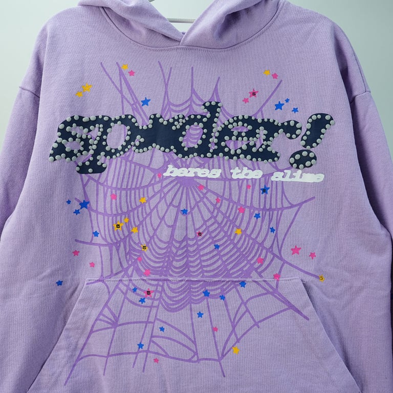 Sp5der Acai Hoodie Purple - 11