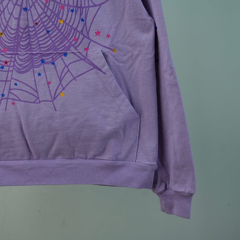 Sp5der Acai Hoodie Purple - 13