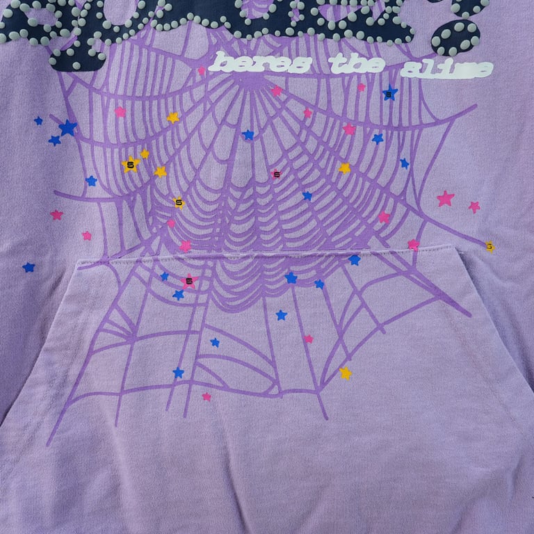 Sp5der Acai Hoodie Purple - 21
