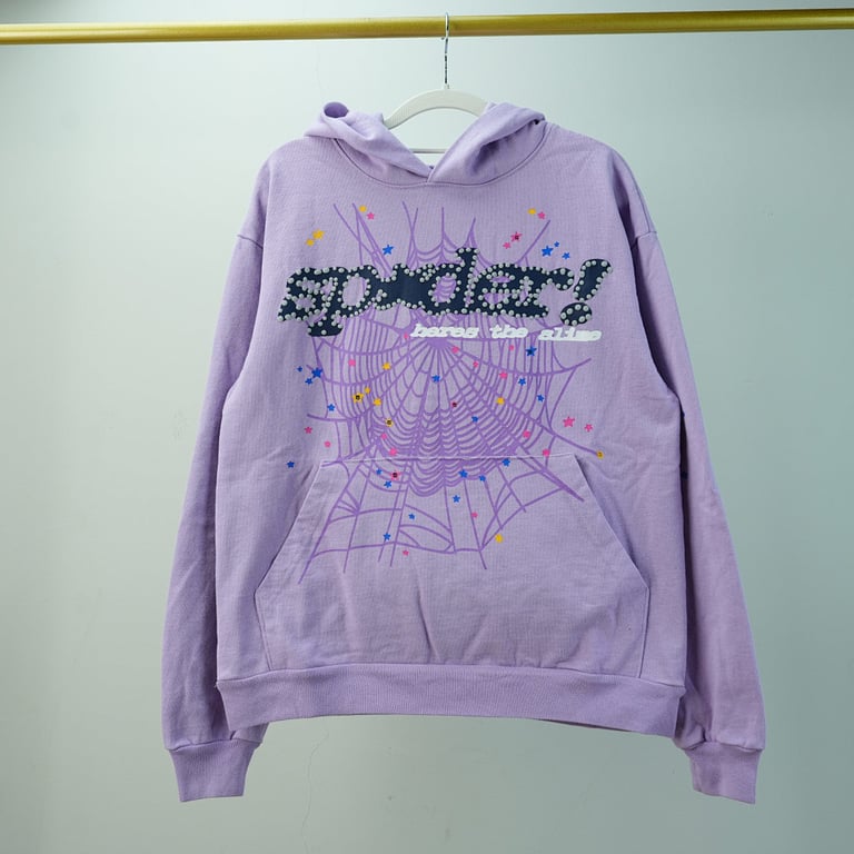 Sp5der Acai Hoodie Purple - 5