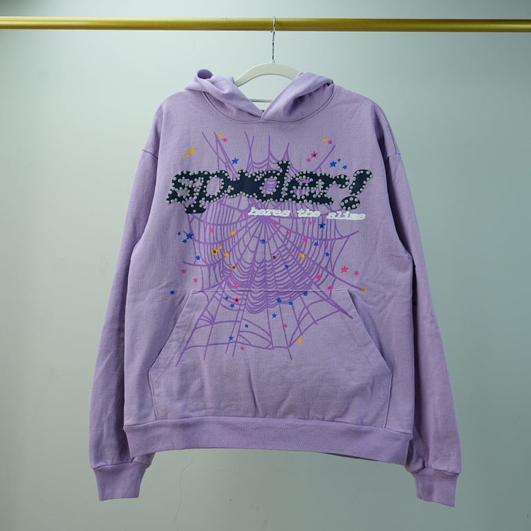 Sp5der Acai Hoodie Purple - 6
