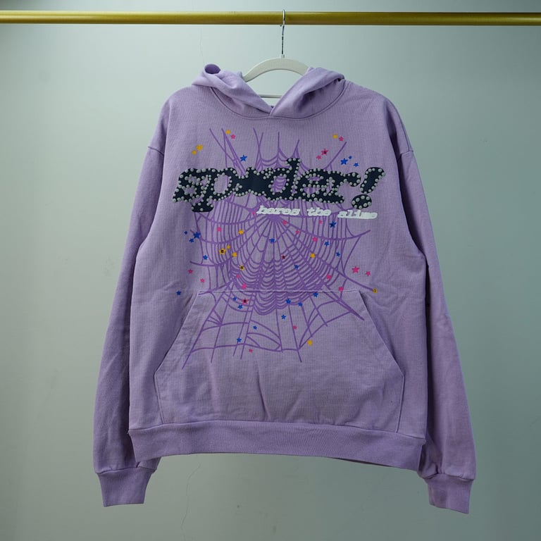 Sp5der Acai Hoodie Purple - 7
