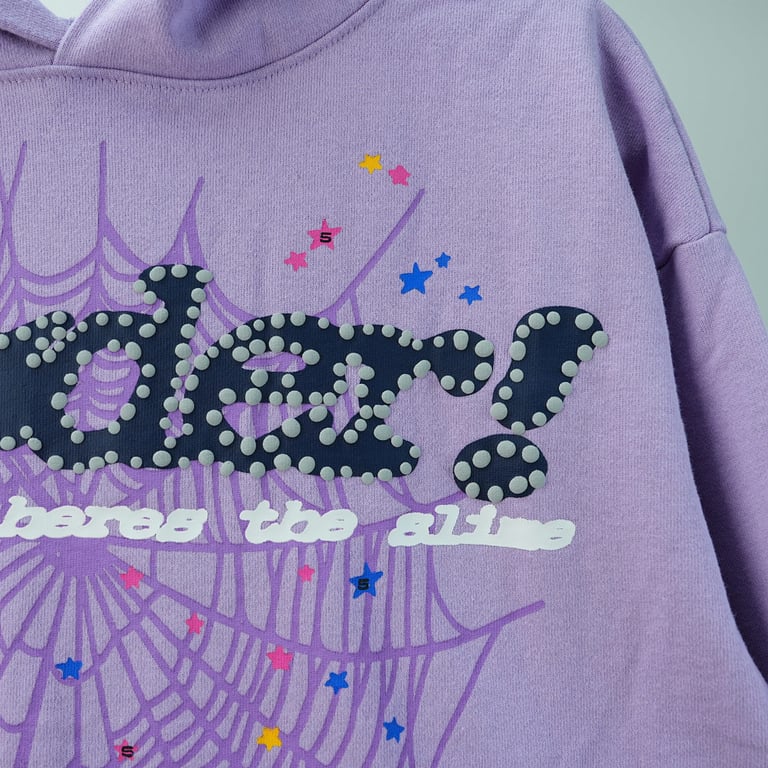 Sp5der Acai Hoodie Purple - 8