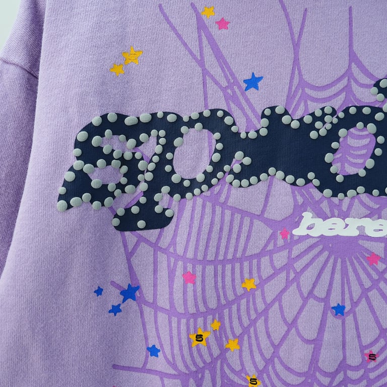Sp5der Acai Hoodie Purple - 9