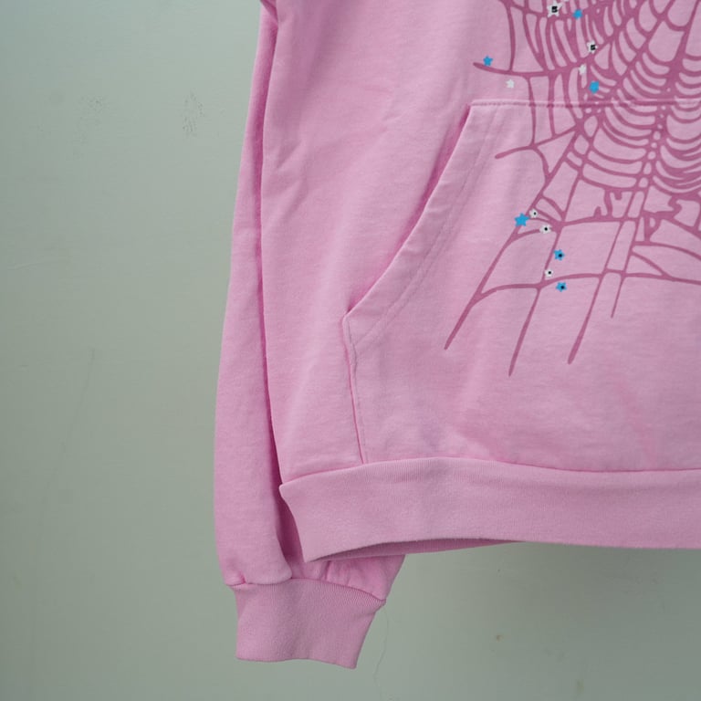 Sp5der OG Web Hoodie Pink - 12