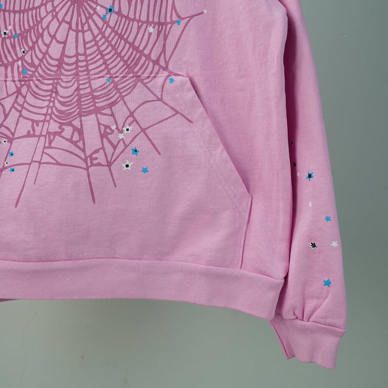 Sp5der OG Web Hoodie Pink - 13