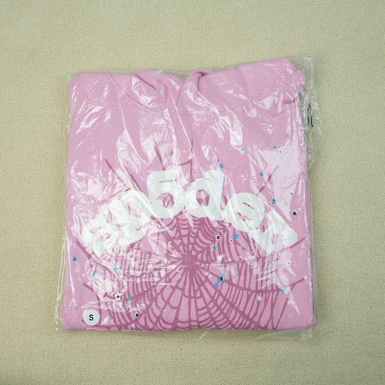 Sp5der OG Web Hoodie Pink - 3