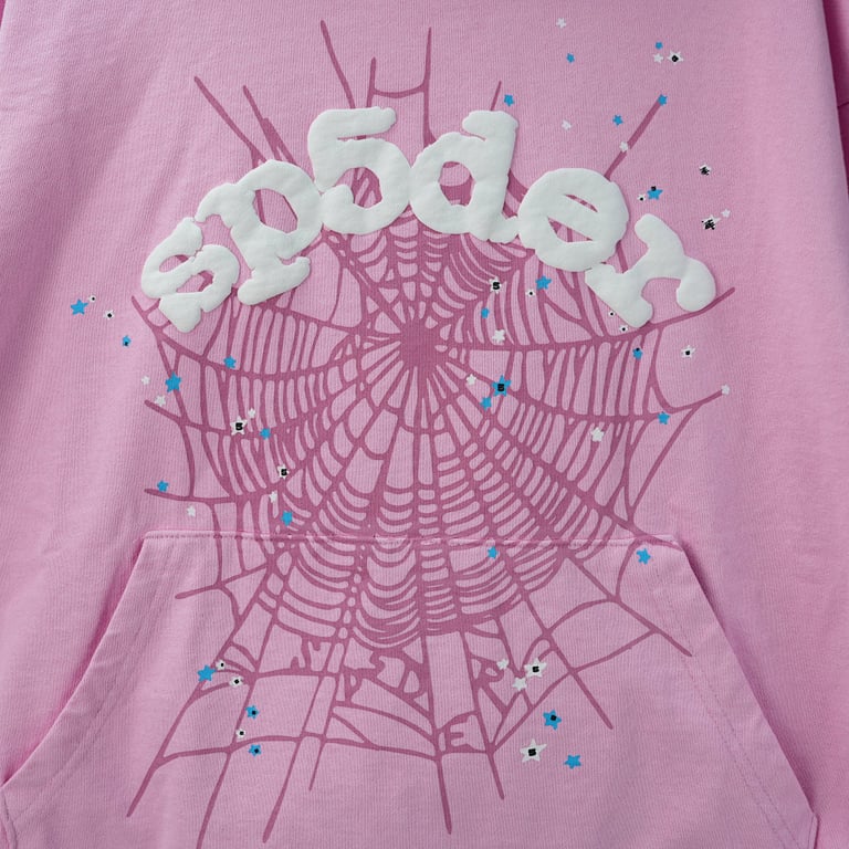 Sp5der OG Web Hoodie Pink - 4