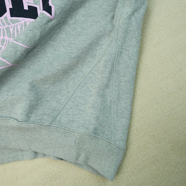Sp5der Varsity Web Crewneck Heather Grey - 13