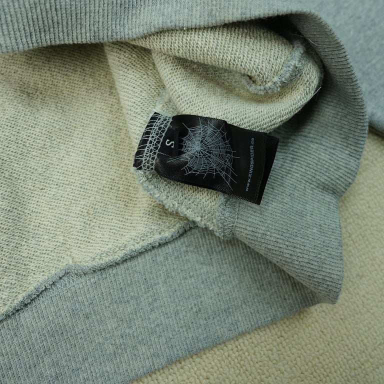 Sp5der Varsity Web Crewneck Heather Grey - 5