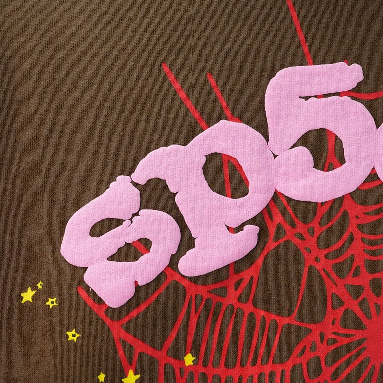 Sp5der Web Hoodie Brown - 11