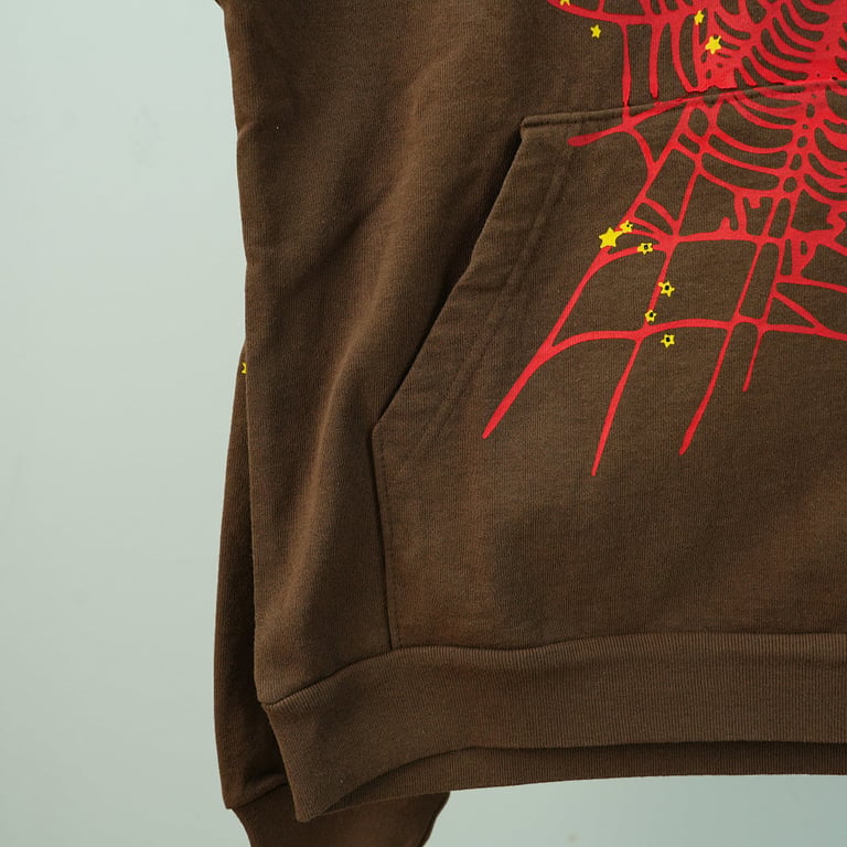 Sp5der Web Hoodie Brown - 14