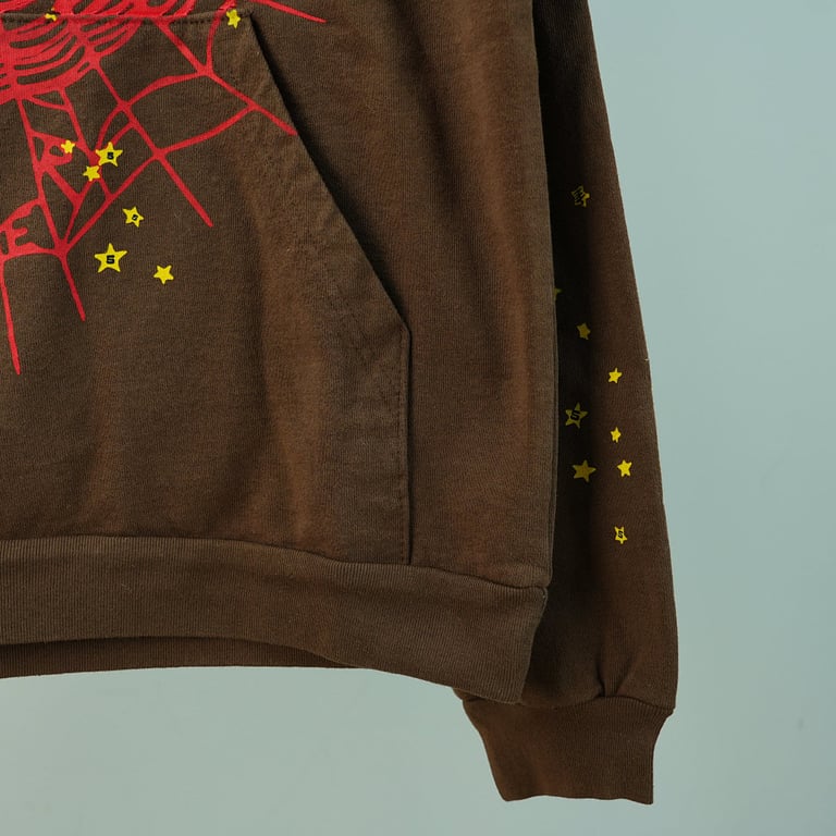 Sp5der Web Hoodie Brown - 15