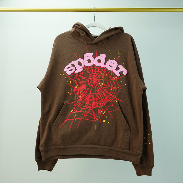 Sp5der Web Hoodie Brown - 5
