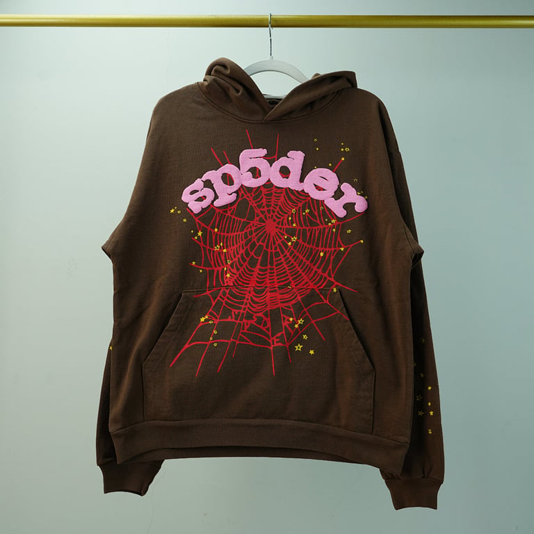 Sp5der Web Hoodie Brown - 7
