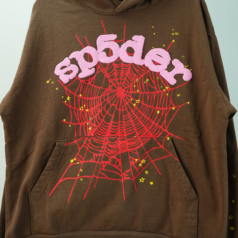 Sp5der Web Hoodie Brown - 8