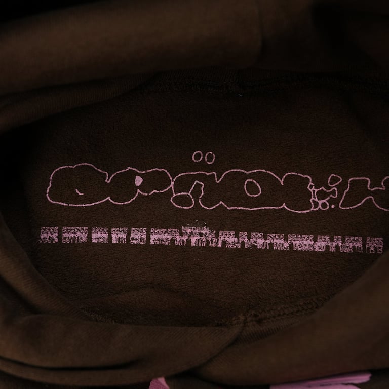 Sp5der Angel Number Hoodie Brown - 19
