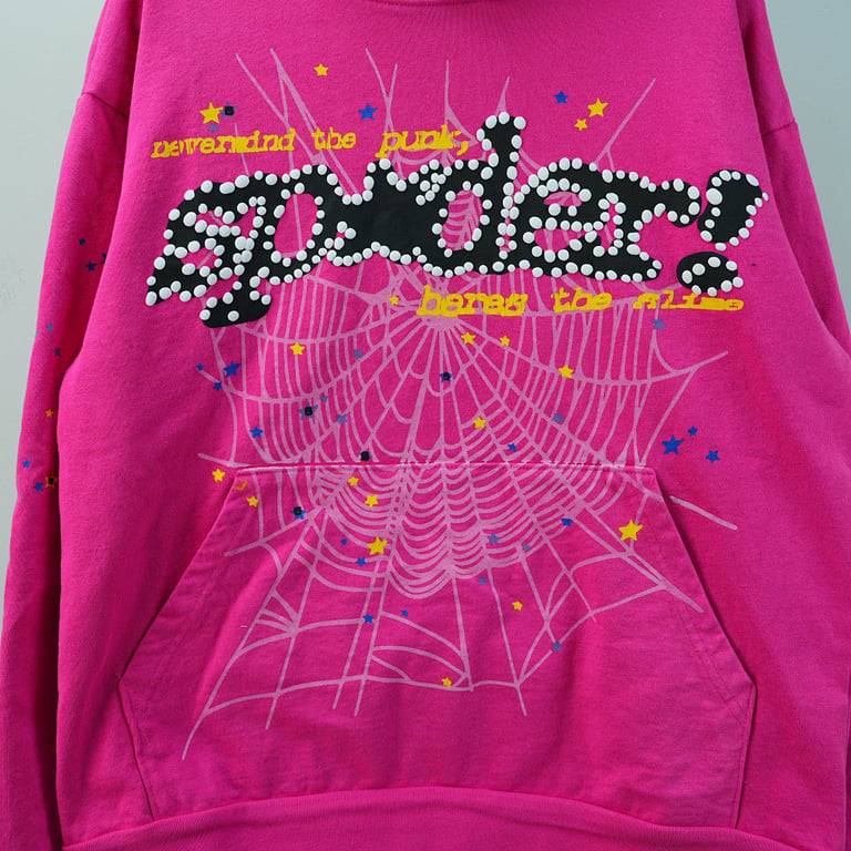 Sp5der P*NK V2 Hoodie Pink - 13