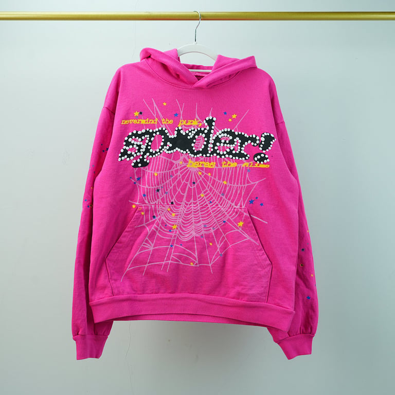 Sp5der P*NK V2 Hoodie Pink - 4